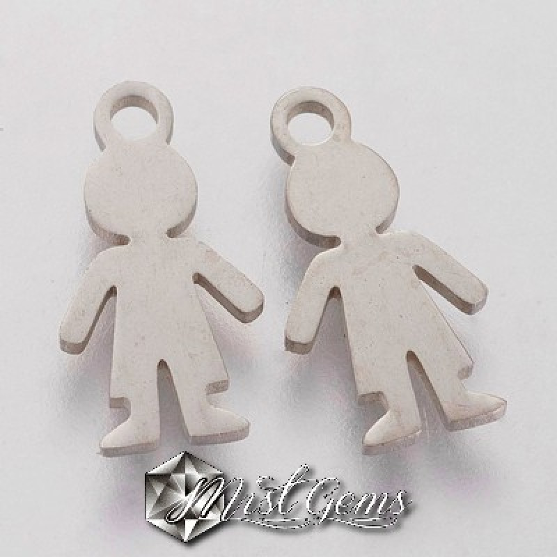 Pandantiv din Inox  "Silueta de Baiat"14x7x1mm