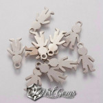Pandantiv din Inox  "Silueta de Baiat"14x7x1mm