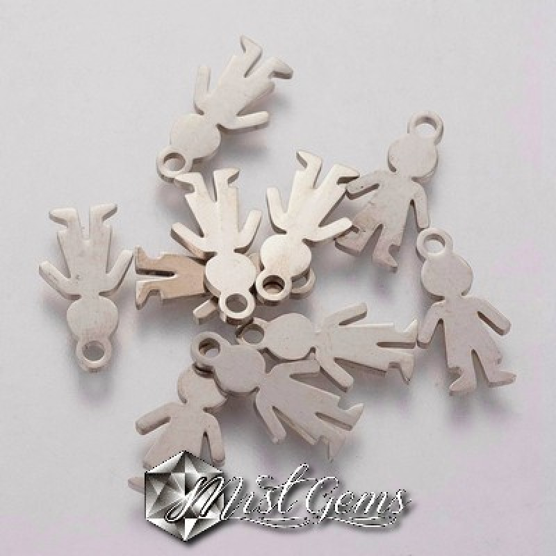 Pandantiv din Inox  "Silueta de Baiat"14x7x1mm