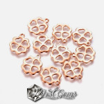Pandantiv din Inox  "Trifoi cu Patru Foi"12x11x0.8mm
