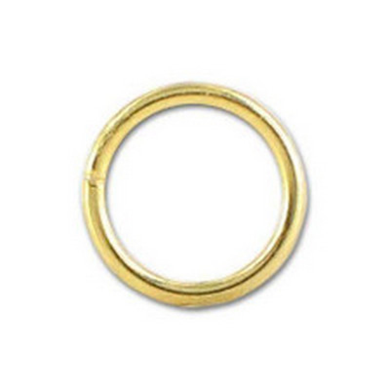 Zale INCHISE din aliaj metalic  aurii 6X0.8mm -20 buc