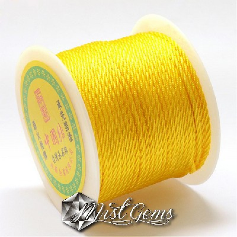 Snur Rasucit din Nylon 1mm Galben Neon-45m