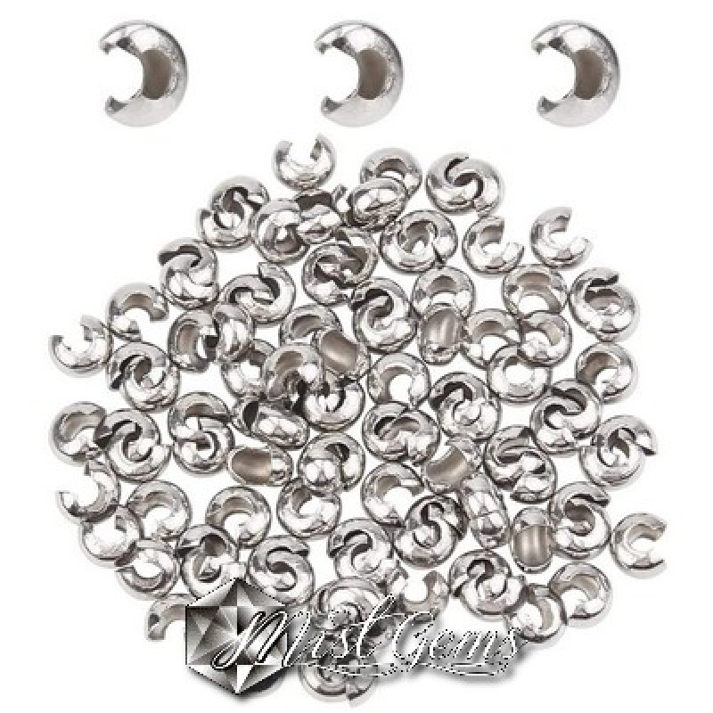 Acoperitoare Nod(Crimp) din Argint 925-2.5mm -10buc
