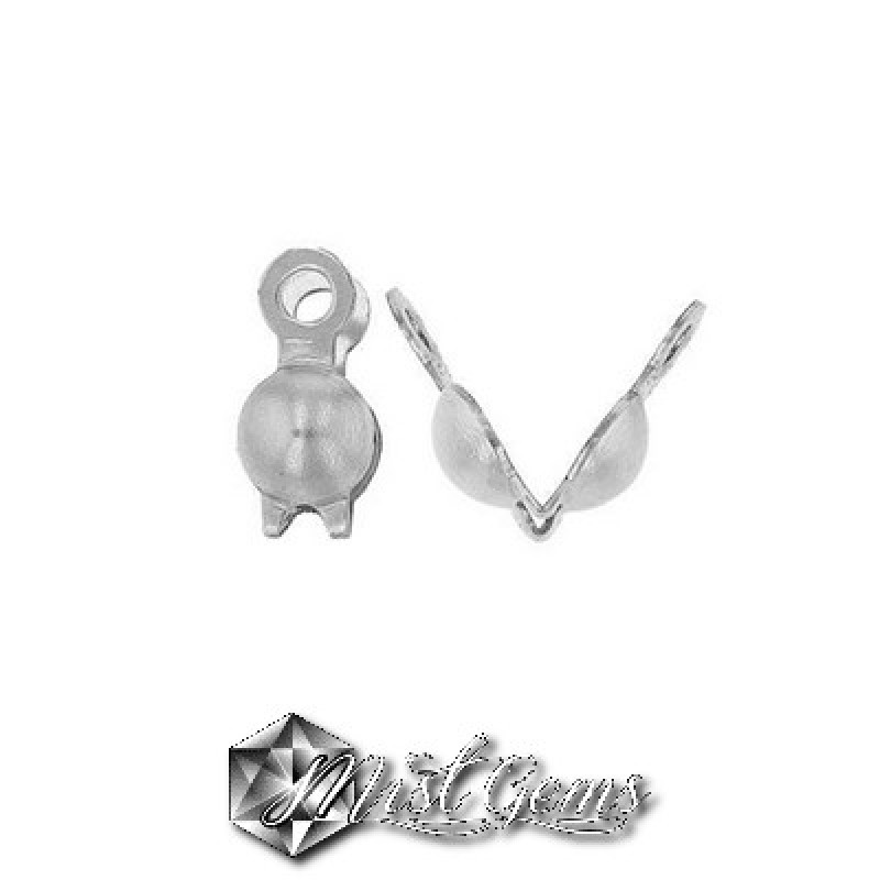 Acoperitoare Nod din Argint 925 cu doua orificii prindere-2.5mm -2buc