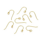 Baza Confectionat Cercei din Argint 925 placati cu Aur 18k-Carlig-20mm -1pereche