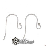 Baza Confectionat Cercei din Argint 925-Carlig-21X0.7mm -1pereche