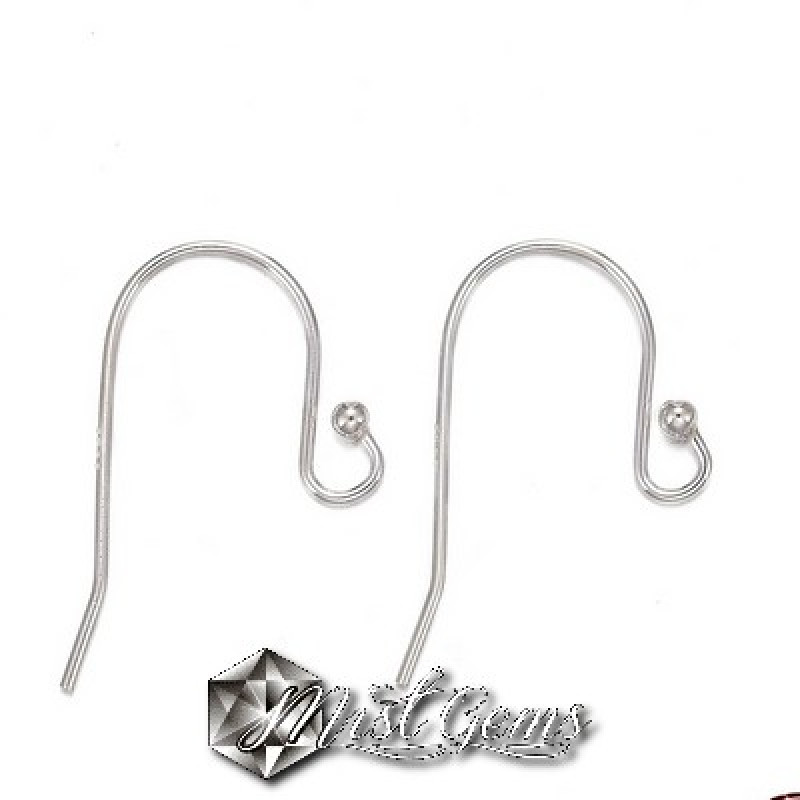 Baza Confectionat Cercei din Argint 925-Carlig-21X0.7mm -1pereche
