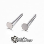 Baza Confectionat Cercei din Argint 925-cu Platou 3mm -1pereche