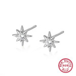 Cercei din Argint 925-Stea cu Cubic Zirconia -1pereche