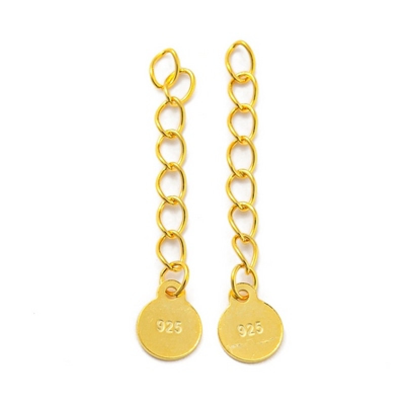 Extensie din Lant,din Argint 925 placat cu aur 18k-28mm -1buc
