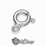 Inchizatoare Rotunda cu Arc  Za Deschisa din Argint 925-5mm-10buc