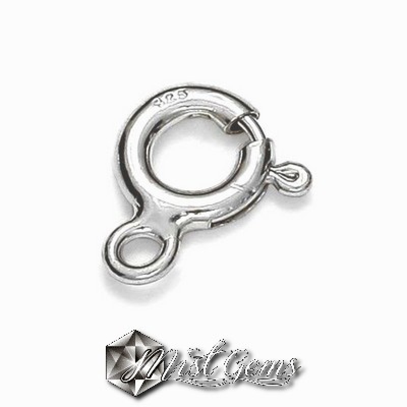 Inchizatoare Rotunda cu Arc  Za Deschisa din Argint 925-5mm-10buc