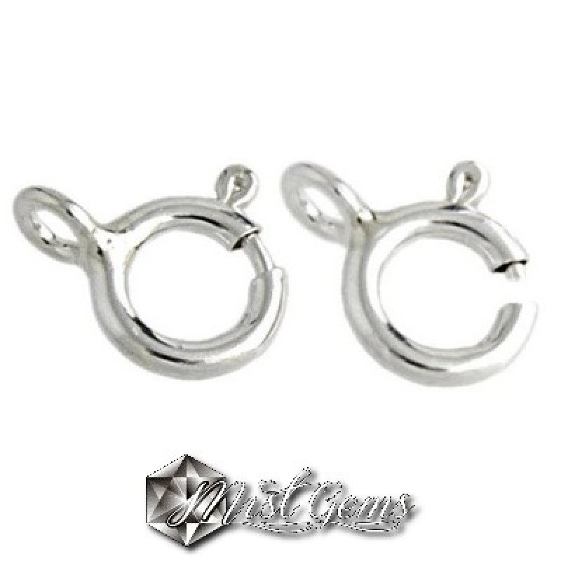 Inchizatoare Rotunda cu Arc Za Inchisa din Argint  925-7mm-10buc