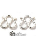 Inchizatoare "W" din Argint 925-8.4mm-1buc