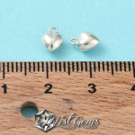 Charm (pandantiv mic) din Argint 925-Inima 3D- 3mm -1buc