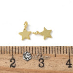 Charm din Argint 925 placat cu Aur 18k-Stea 5X5mm -1buc