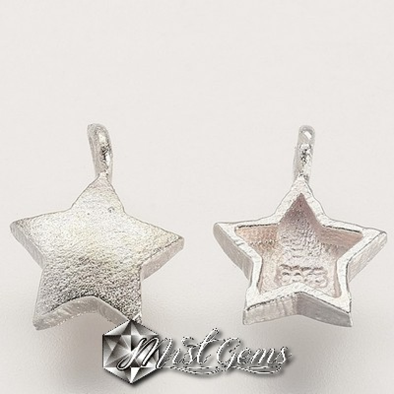 Charm din Argint 925-Stea cu Striatii 7X7mm -1buc