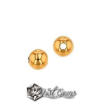 Bile(Sfere) din aur 375-9k-3mm,gaura 1.2mm -1buc.