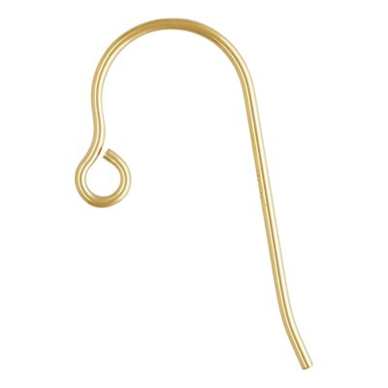 Baza Confectionat Cercei din Aur-14K-585-15.2x 7.4mm-1pereche
