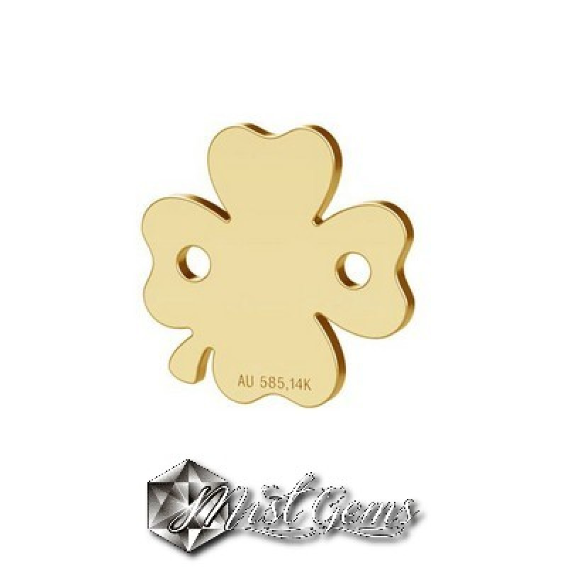 Link din Aur 14k-585-Trifoi-10mm