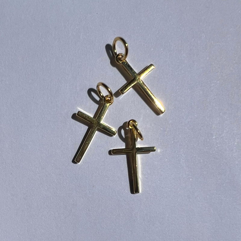 Pandant din Argint 925,Placat cu Aur 18k-Cruce