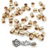 Crimpi Tubulari din Aur 585-14K-2X1mm-1buc
