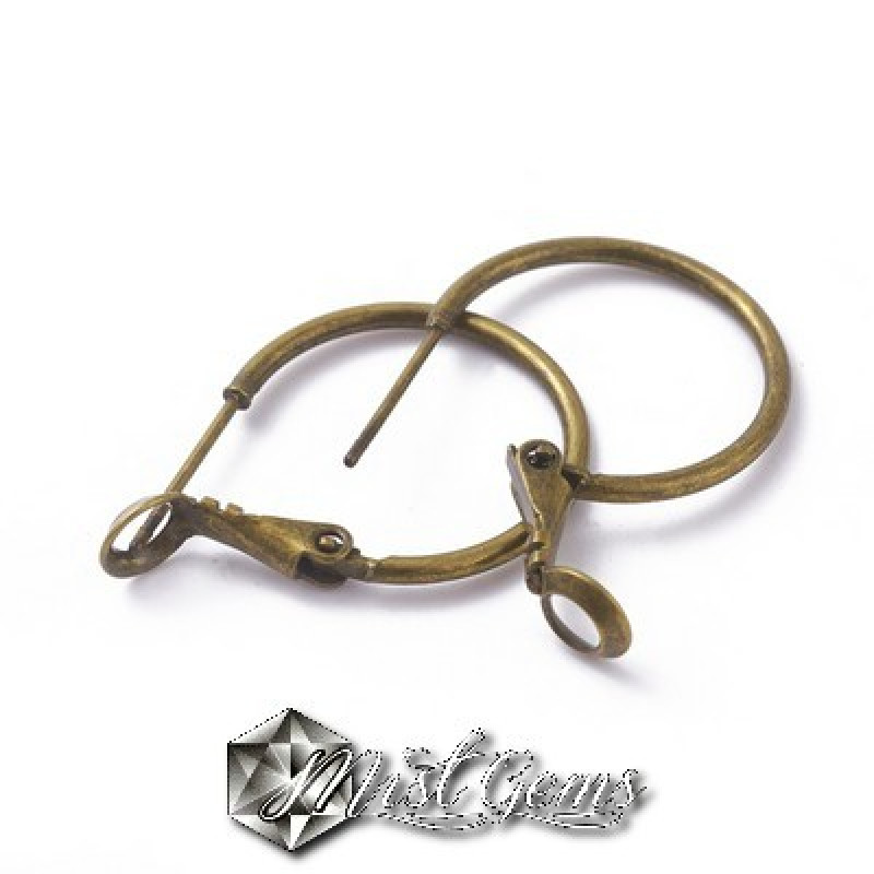 Baza cercei,din alama,cerc 20mm,culoare bronz