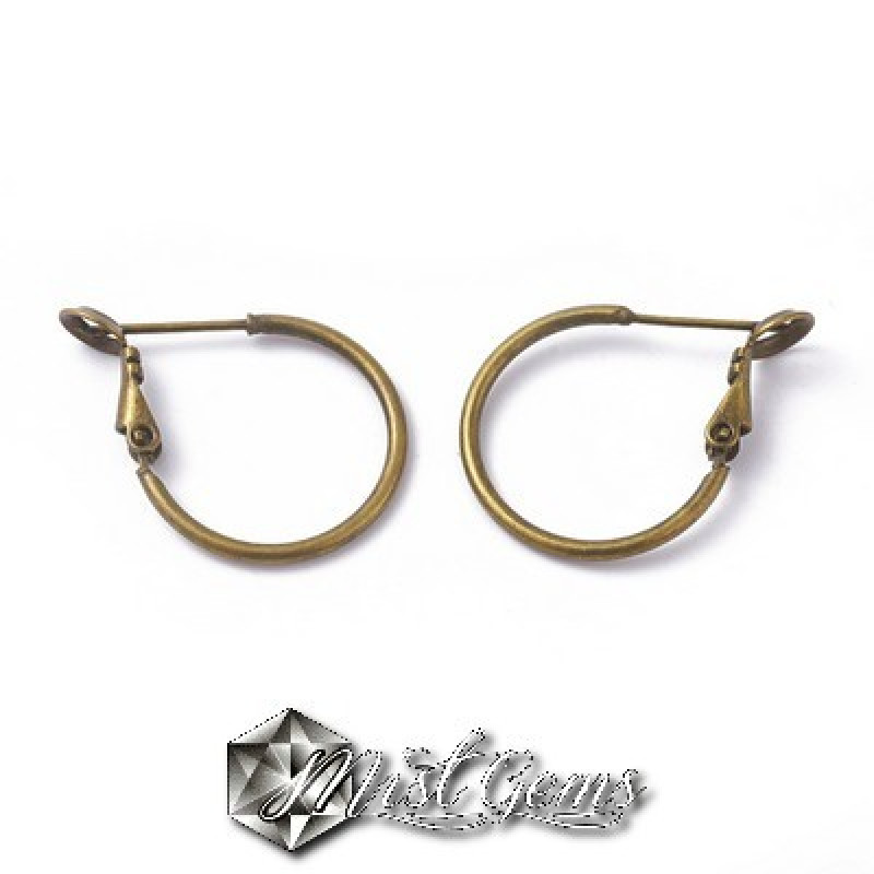 Baza cercei,din alama,cerc 20mm,culoare bronz