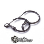 Baza cercei,din alama,cerc 20mm,culoare gunmetal
