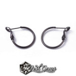 Baza cercei,din alama,cerc 20mm,culoare gunmetal