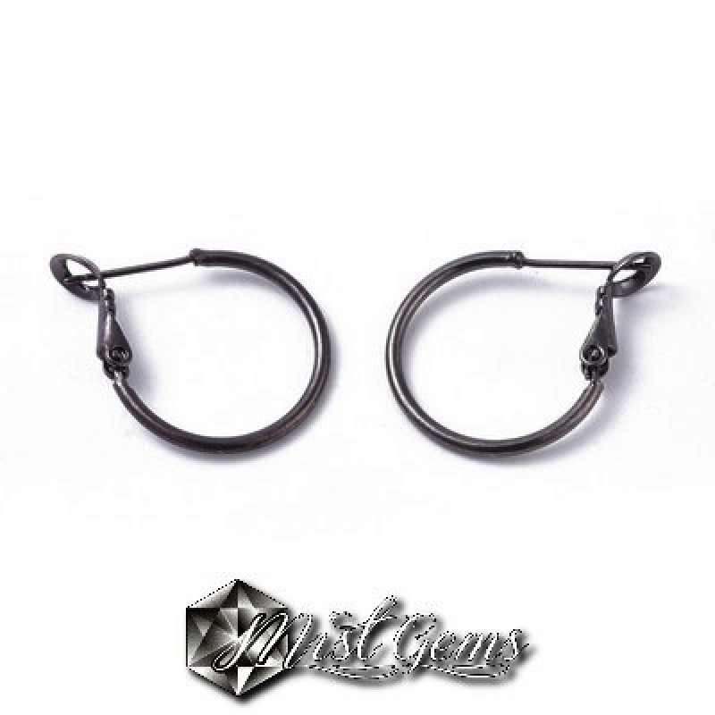 Baza cercei,din alama,cerc 20mm,culoare gunmetal
