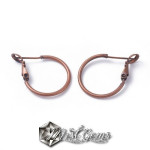 Baza cercei,din alama,cerc 20mm,culoare cupru