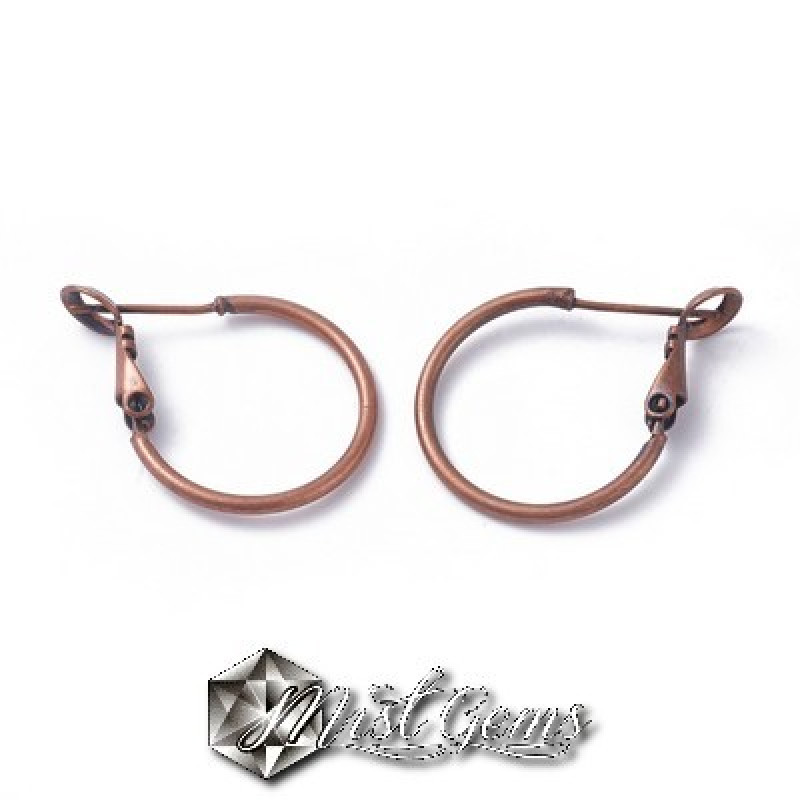 Baza cercei,din alama,cerc 20mm,culoare cupru