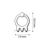 Cymbal SP FARALI III-Baza confectionat cercei ,placati cu argint 925,pentru margele Superduo