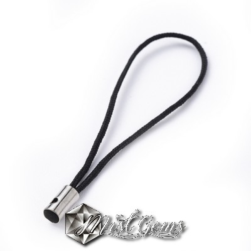Snur negru pentru telefon lungime 60mm-100buc.
