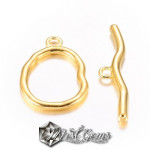 Inchizatoare toggle,statement,din aliaj metalic,aurie