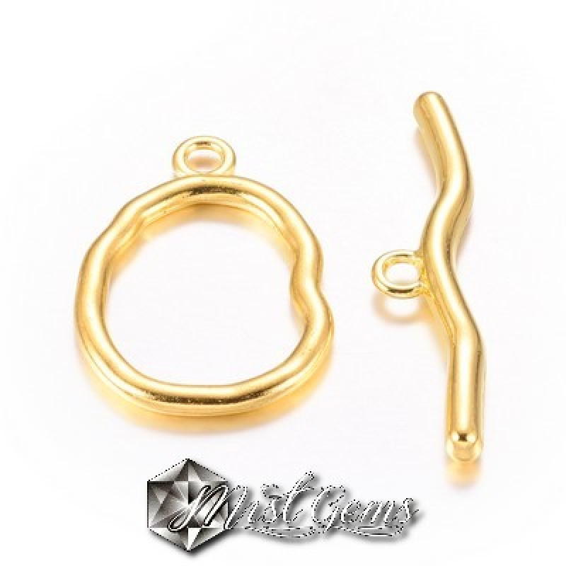 Inchizatoare toggle,statement,din aliaj metalic,aurie