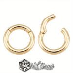 Inchizatoare Twister din Alama, Placata cu aur 18k