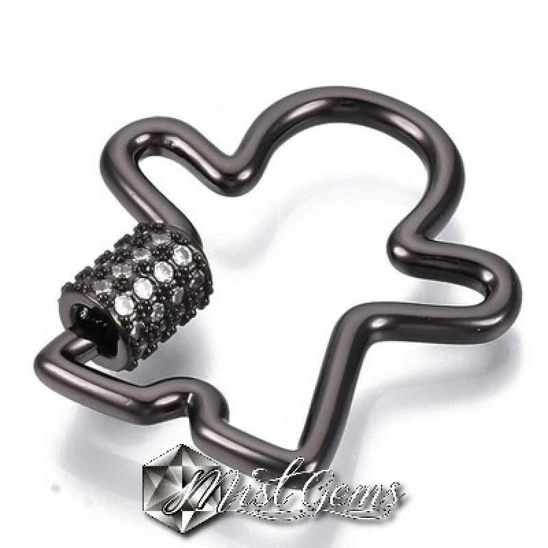 Inchizatoare cu filet placata cu cubic zirconia-baiat