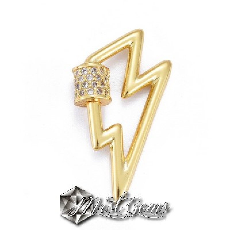 Inchizatoare cu filet placata cu cubic zirconia-fulger