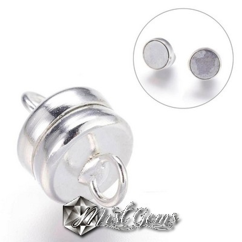 Inchizatoare magnetica alama argintie 11X7mm