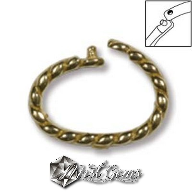 Inchizatoare din alama  za rasucita de 10X8mm-oval