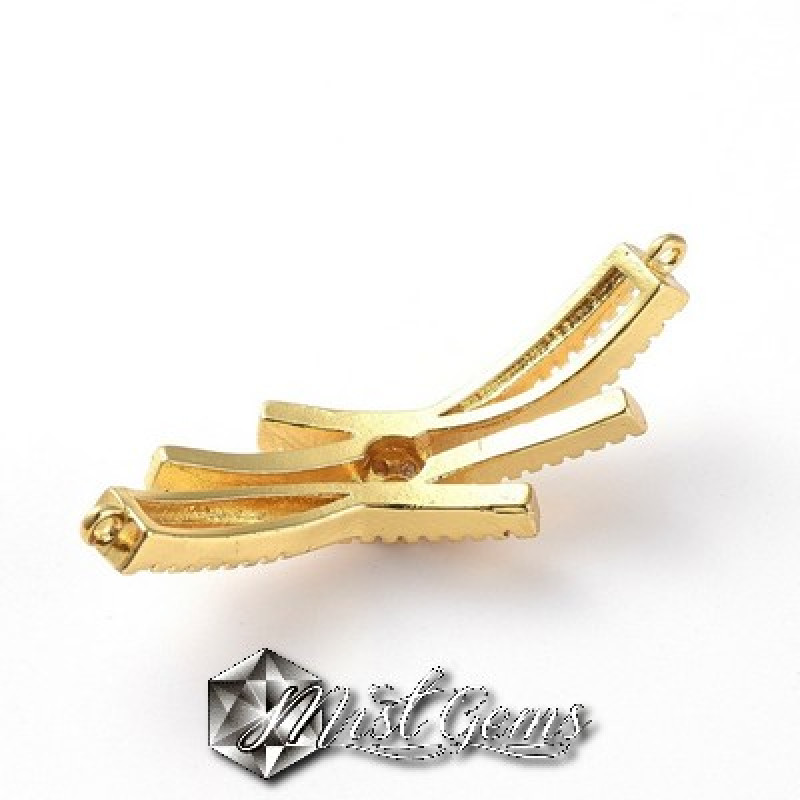 Element de Legatura "Funda" placat cu Cubic Zirconia