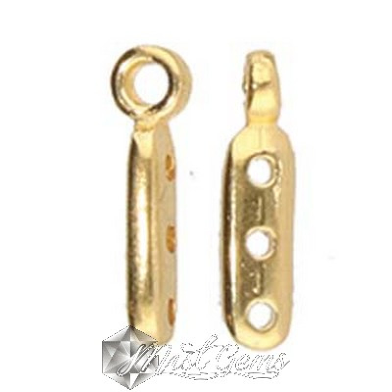 Terminatii Cymbal ZAKROS-8/0,placate cu aur 24k pentru margele Miyuki 8/0-2 buc