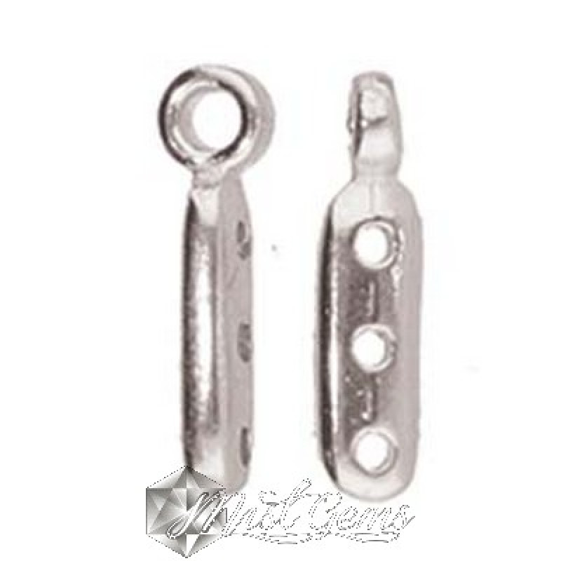 Terminatii Cymbal ZAKROS-8/0,placate cu argint 925 pentru margele Miyuki 8/0-2 buc