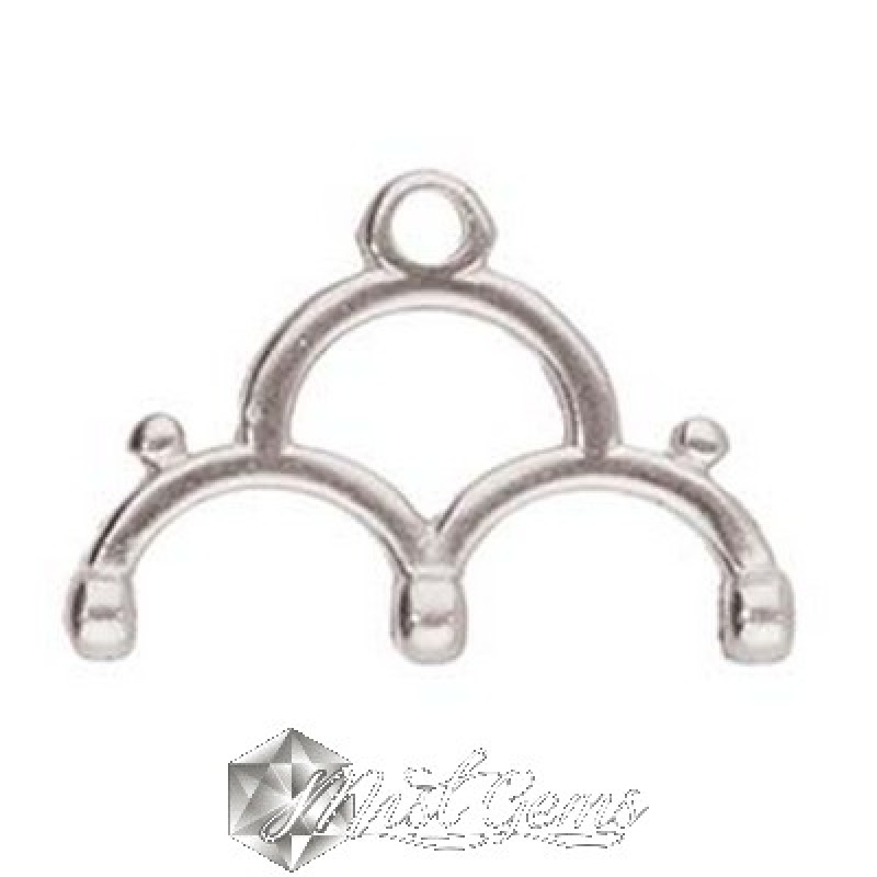 Terminatii Cymbal LAKOS III-8/0,placate cu argint 925 pentru margele Miyuki 8/0-2 buc
