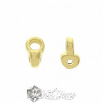 Terminatii Cymbal REMATA,placate cu aur 24K pentru margele SUPERDUO-2 buc