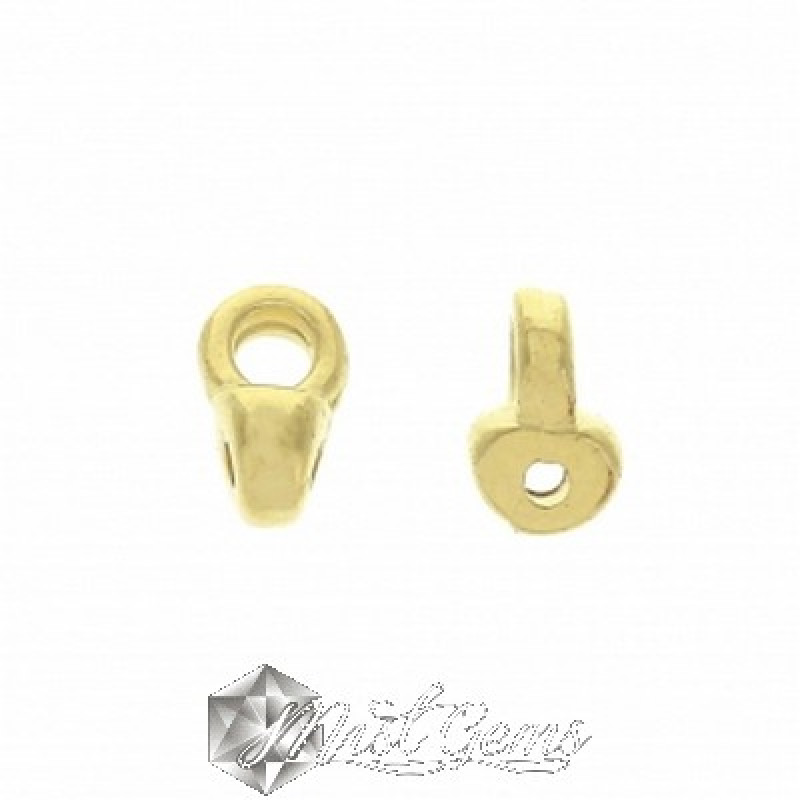 Terminatii Cymbal REMATA,placate cu aur 24K pentru margele SUPERDUO-2 buc
