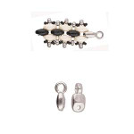 Terminatii Cymbal VOURKOTI,placate cu argint 925 pentru margele SUPERDUO-2 buc