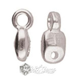 Terminatii Cymbal VOURKOTI,placate cu argint 925 pentru margele SUPERDUO-2 buc